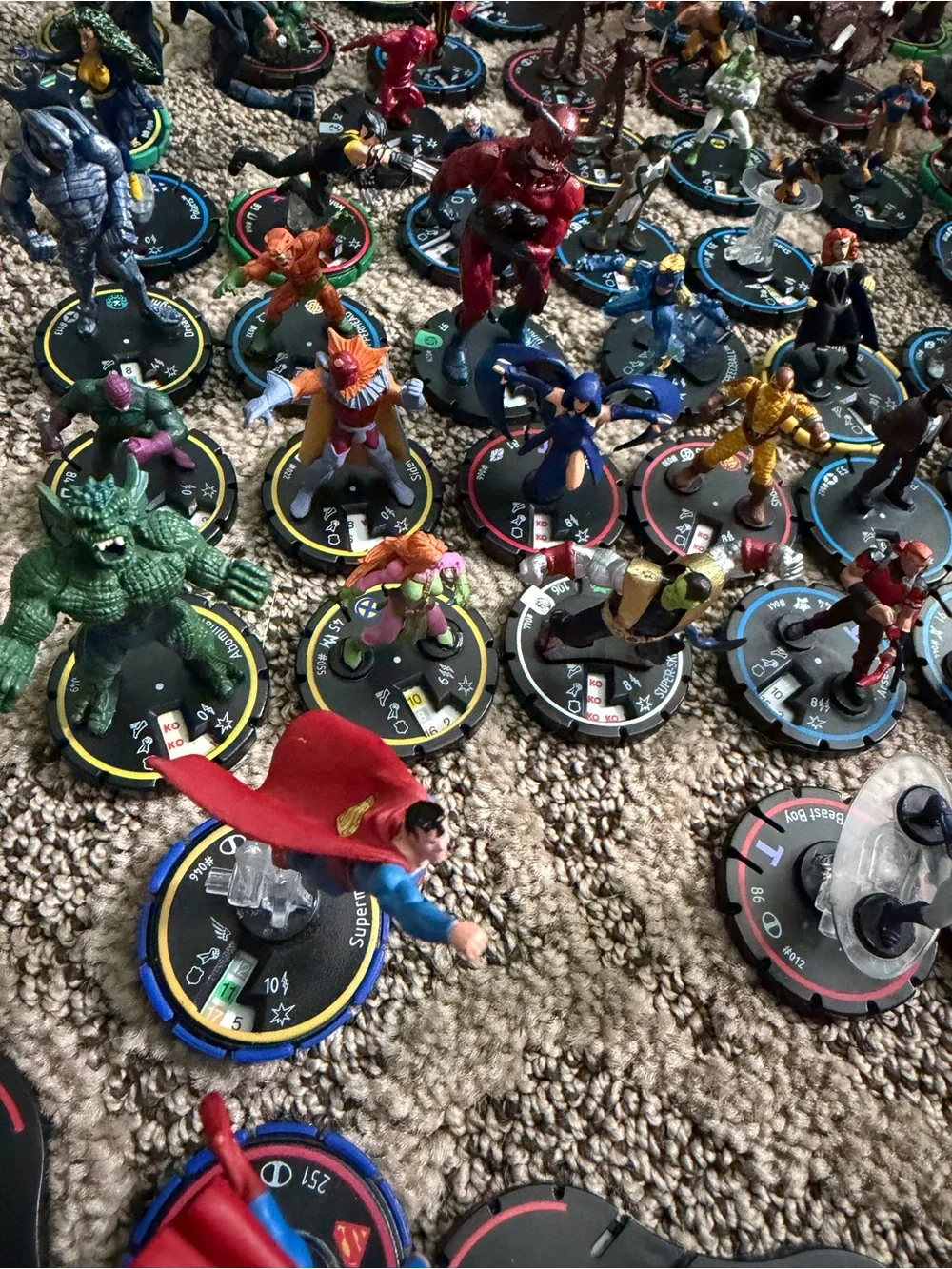 Wizkids Games Heroclix Lot DC Marvel Batman Game Toy Collection Figure Hero Clix